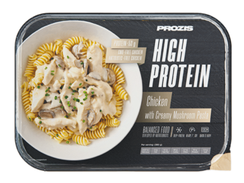 High Protein Frango com Massa e Molho Cremoso de Cogumelos 380g