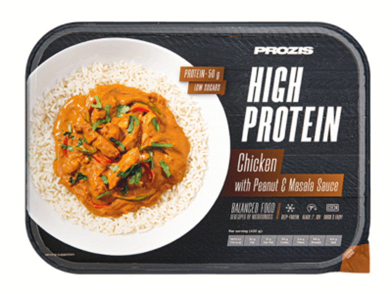 High Protein Frango com molho de amendoim e masala 420g